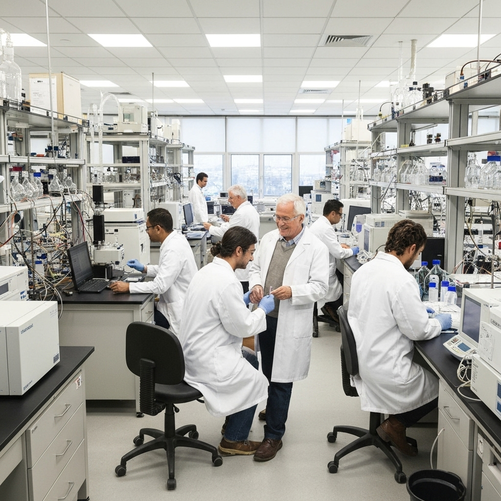 Laboratório moderno da Sal-R